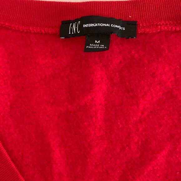Rhinestone Red Sweatshirt NWT - Picture 3 of 5
